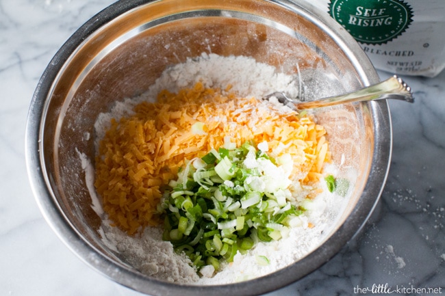 Cheddar Scallion Biscuits from thelittlekitchen.net Cheddar Scallion Biscuits from thelittlekitchen.net