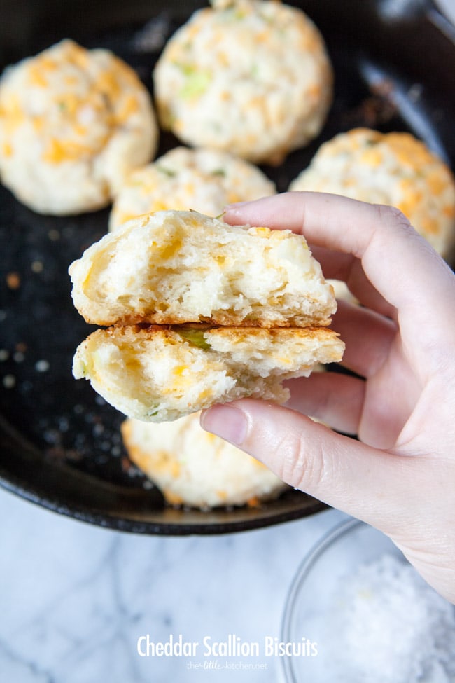 Cheddar Scallion Biscuits from thelittlekitchen.net Cheddar Scallion Biscuits from thelittlekitchen.net