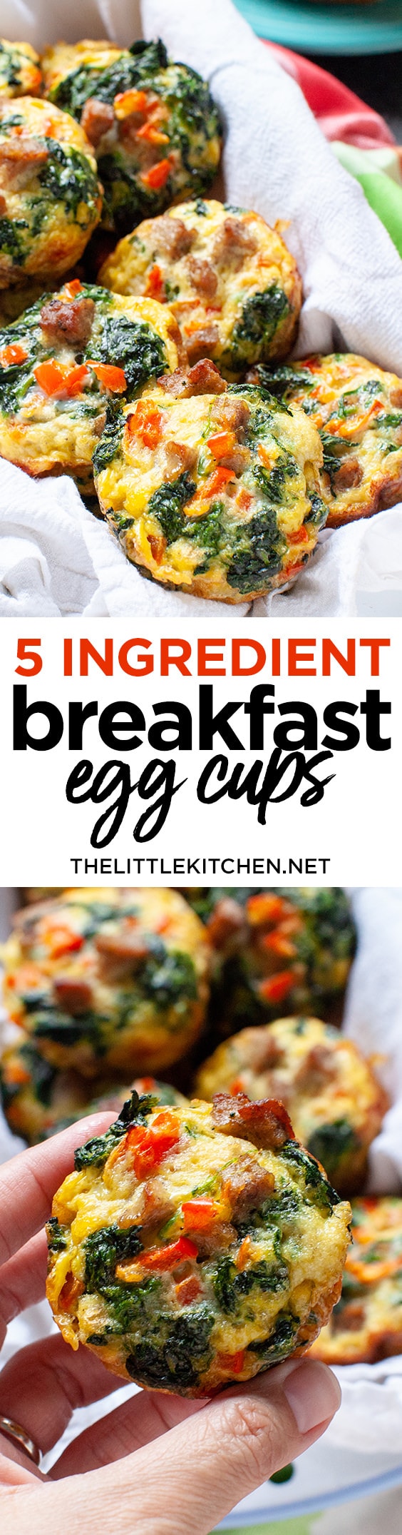 Five Ingredient Breakfast Egg Cups from thelittlekitchen.net Five Ingredient Breakfast Egg Cups from thelittlekitchen.net