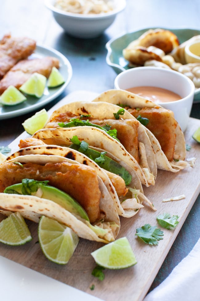 Asian Fish Tacos with Pork Dumplings from thelittlekitchen.net Asian Fish Tacos with Pork Dumplings from thelittlekitchen.net