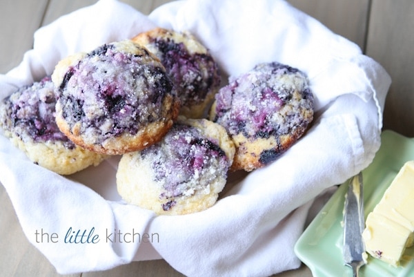Blueberry Muffins from The Little Kitchen