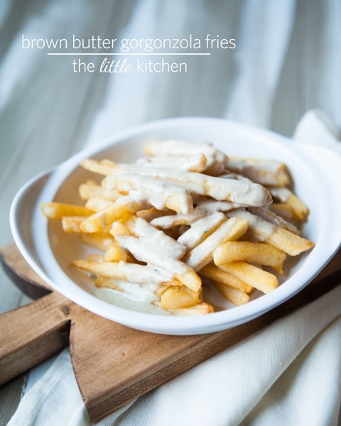 Brown Butter Gorgonzola Fries from The Little Kitchen