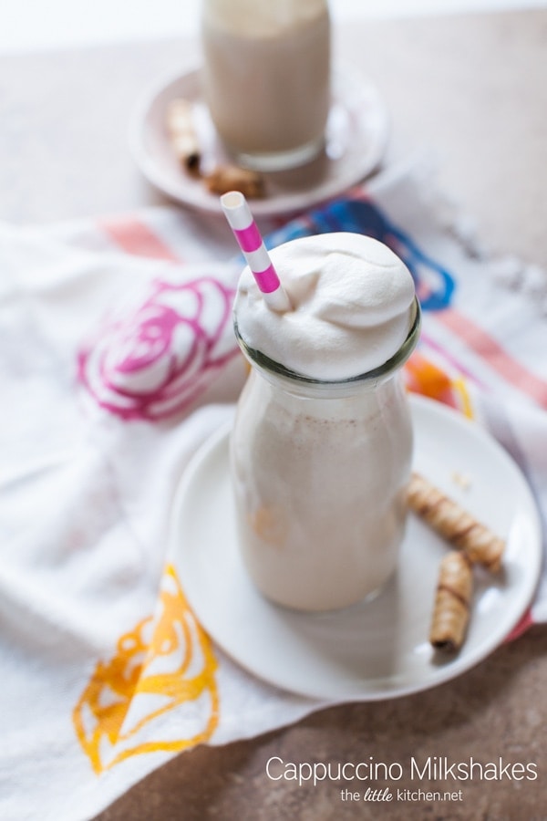 Cappuccino Milkshake from thelittlekitchen.net #MilkshakeWeek Cappuccino Milkshake from thelittlekitchen.net #MilkshakeWeek