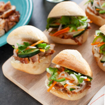 Lemongrass Chicken Banh Mi Sliders