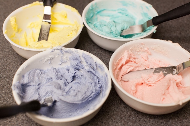 Chocolate Chip Cookie Cups with Unicorn Frosting from thelittlekitchen.net Chocolate Chip Cookie Cups with Unicorn Frosting from thelittlekitchen.net