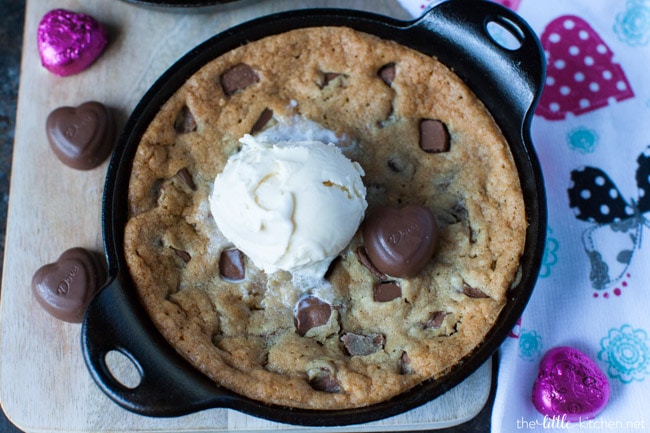Chocolate Chunk Skillet Cookies from thelittlekitchen.net Chocolate Chunk Skillet Cookies from thelittlekitchen.net