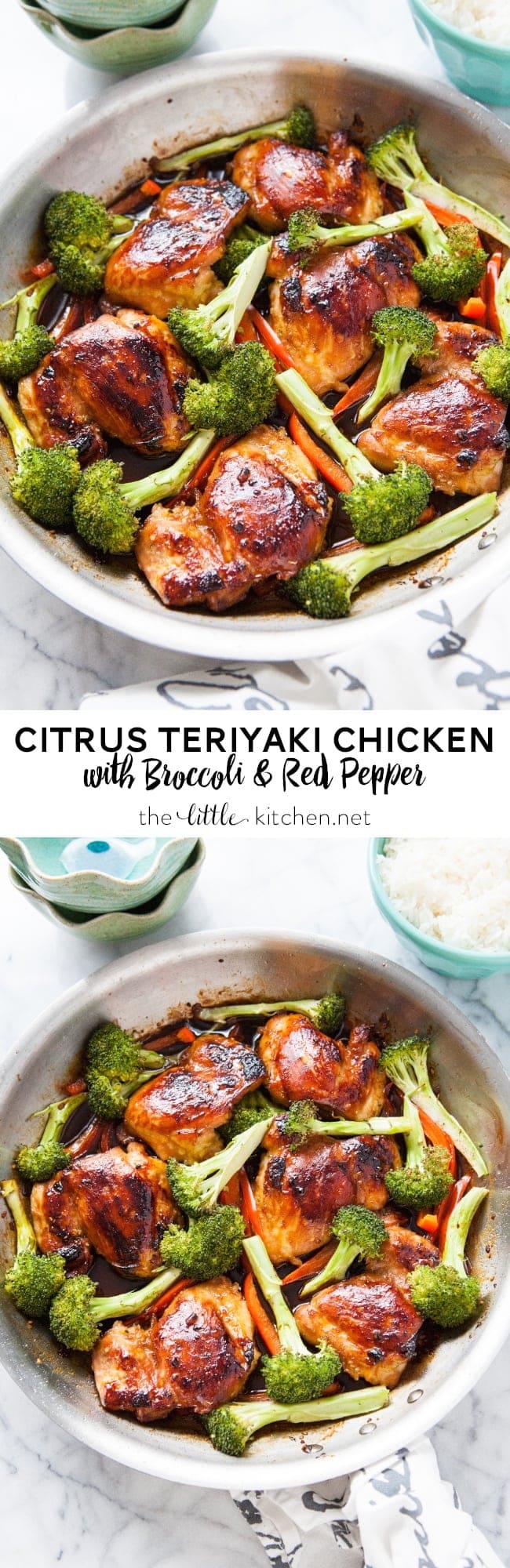 (Just 5 ingredients & only takes 40 minutes to make!) Citrus Teriyaki Chicken from thelittlekitchen.net Citrus Teriyaki Chicken from thelittlekitchen.net