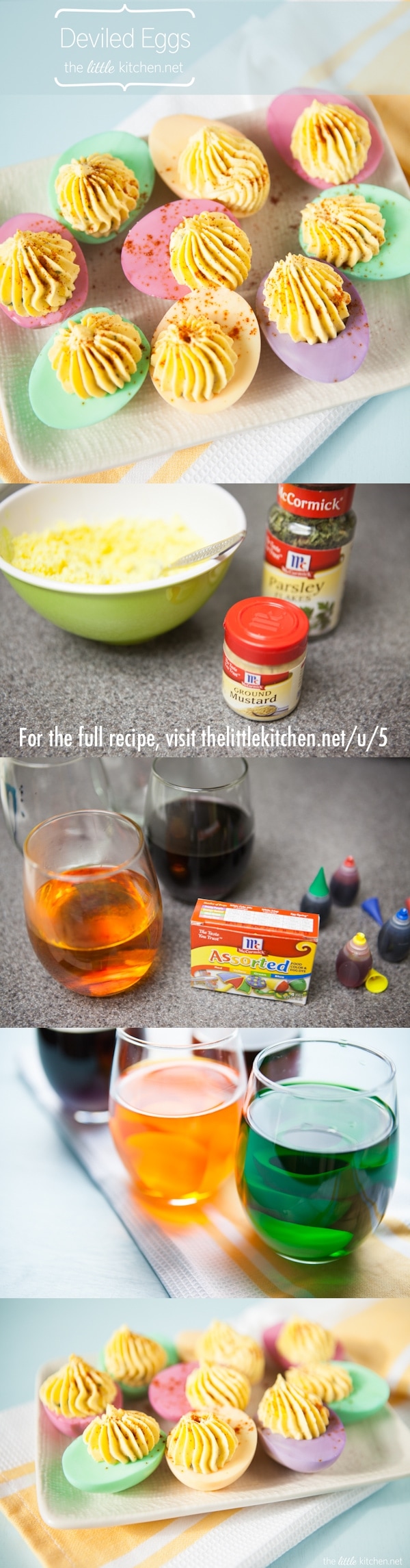 {colorful} Deviled Eggs from thelittlekitchen.net {colorful} Deviled Eggs from thelittlekitchen.net