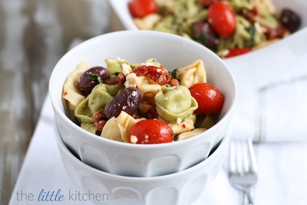 Feta and Kalamata Olive Tortellini Pasta Salad