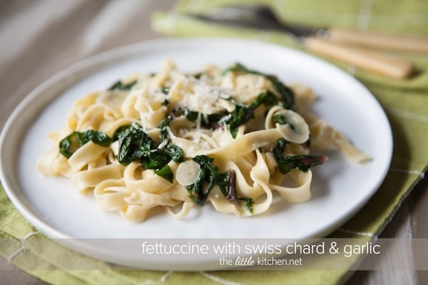 Fettuccine with Swiss Chard from The Little Kitchen Fettuccine with Swiss Chard from The Little Kitchen