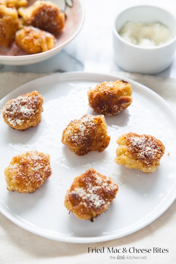 Fried Mac & Cheese Bites from thelittlekitchen.net Fried Mac & Cheese Bites from thelittlekitchen.net