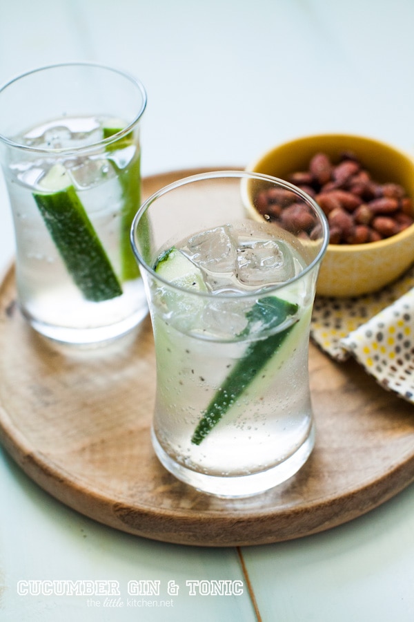 cucumber gin and tonic from thelittlekitchen.net cucumber gin and tonic from thelittlekitchen.net