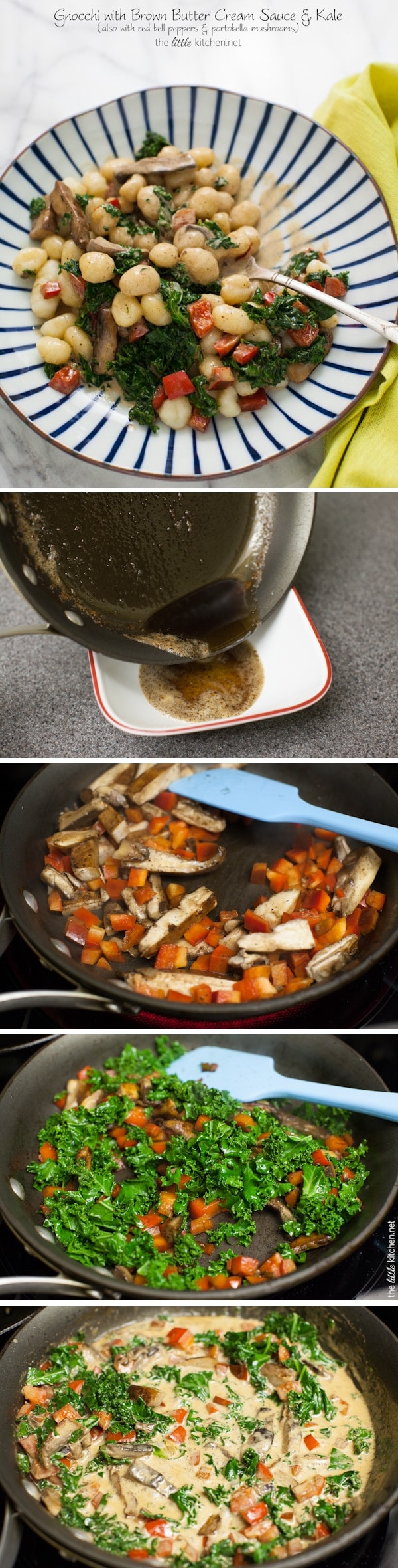 Gnocchi with Brown Butter Cream Sauce & Kale from thelittlekitchen.net Gnocchi with Brown Butter Cream Sauce & Kale from thelittlekitchen.net