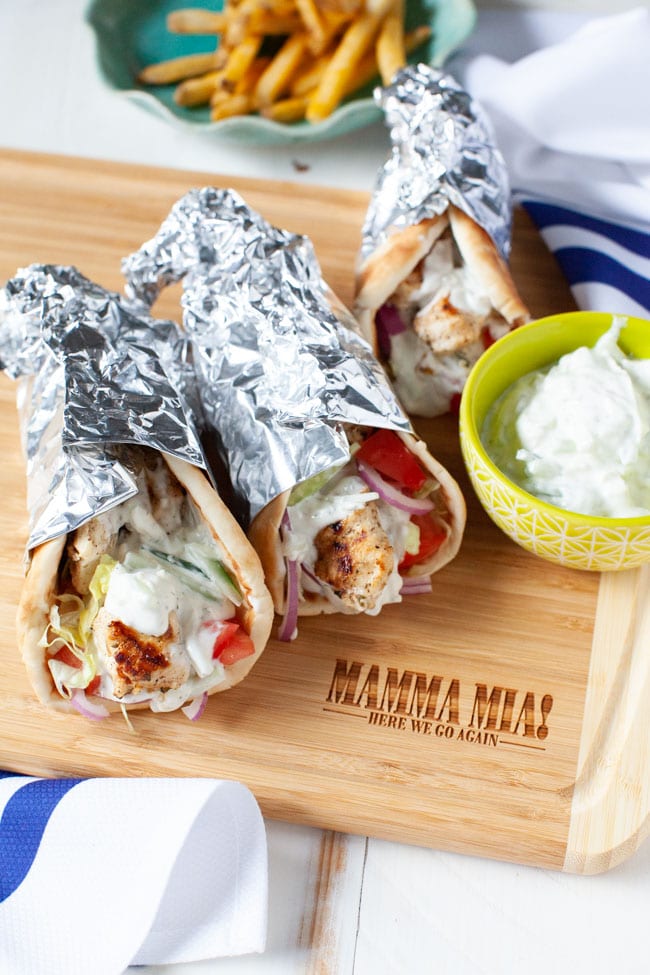 Grilled Chicken Gyros from thelittlekitchen.net Grilled Chicken Gyros from thelittlekitchen.net