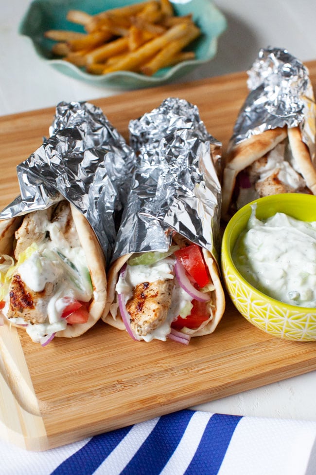 Grilled Chicken Gyros from thelittlekitchen.net Grilled Chicken Gyros from thelittlekitchen.net