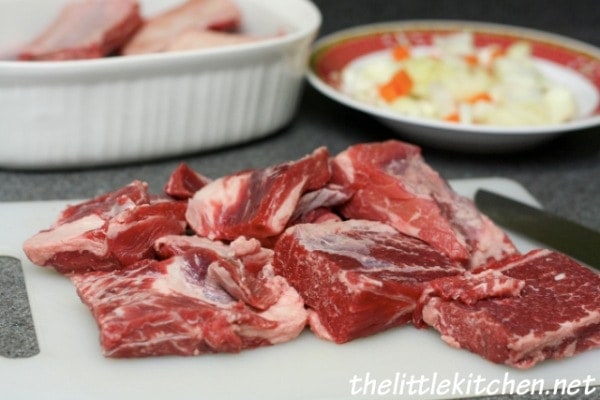 Remove the meat from the bones