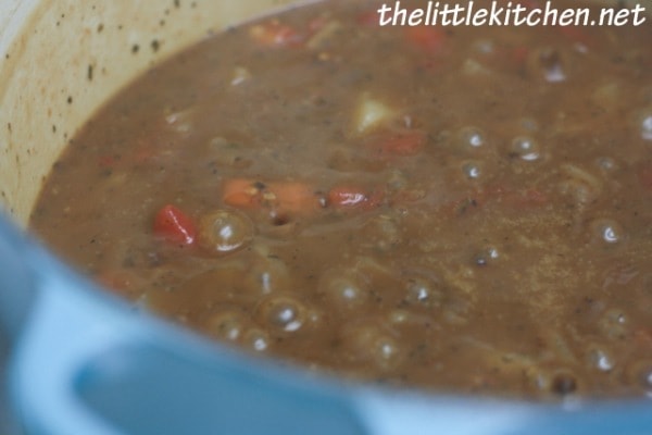 Add the marsala wine and reduce the alcohol