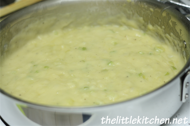 After adding the chicken broth