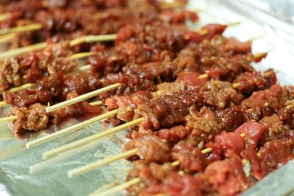 Korean Red Pepper Paste Beef Skewers