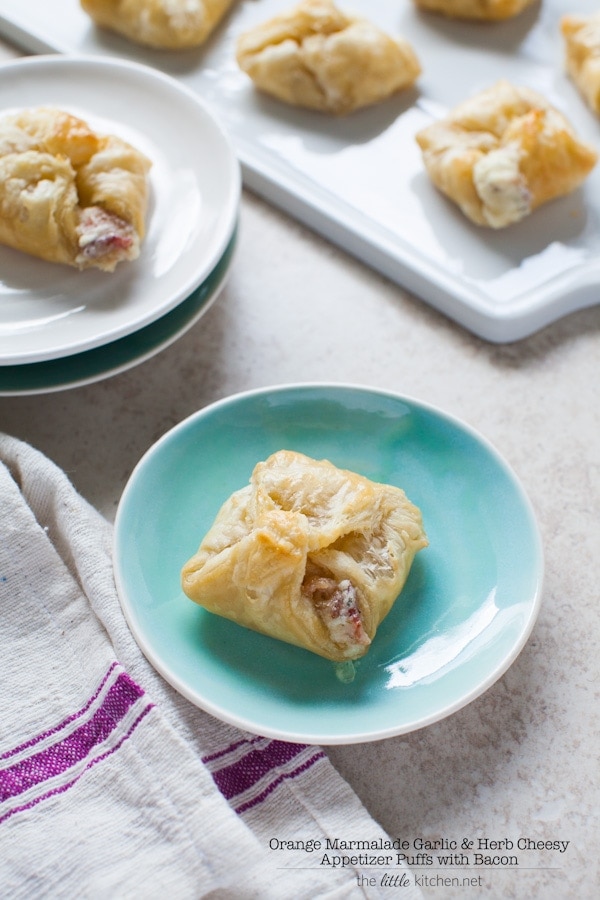 Orange Marmalade Garlic & Herb Cheesy Appetizer Puffs with Bacon Orange Marmalade Garlic & Herb Cheesy Appetizer Puffs with Bacon