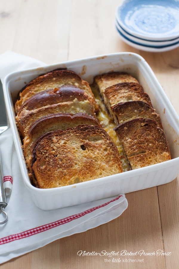 Nutella-Stuffed Baked French Toast from thelittlekitchen.net Nutella-Stuffed Baked French Toast from thelittlekitchen.net