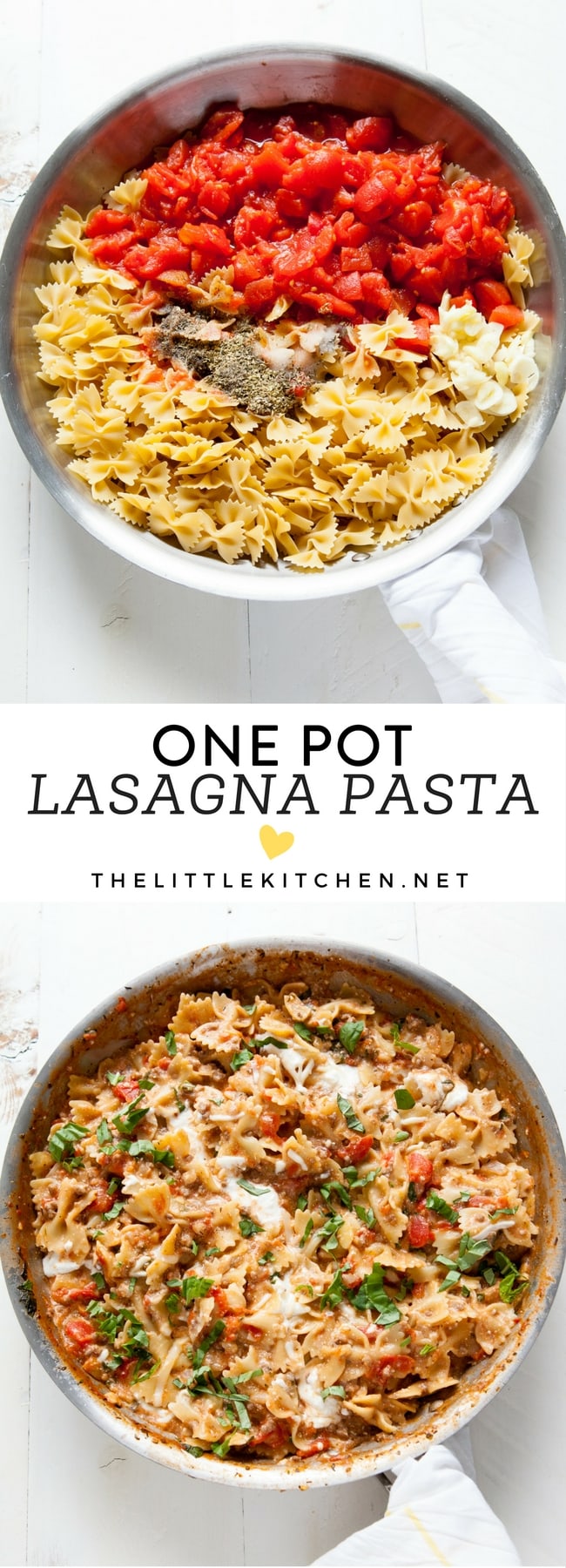 One Pot Lasagna Pasta from thelittlekitchen.net One Pot Lasagna Pasta from thelittlekitchen.net