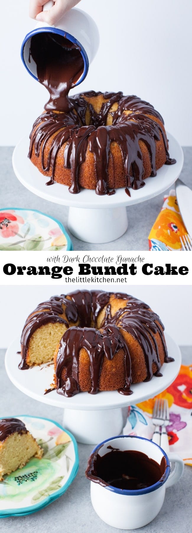 (so wonderful!) Orange Bundt Cake with Dark Chocolate Ganache from thelittlekitchen.net (so wonderful!) Orange Bundt Cake with Dark Chocolate Ganache from thelittlekitchen.net