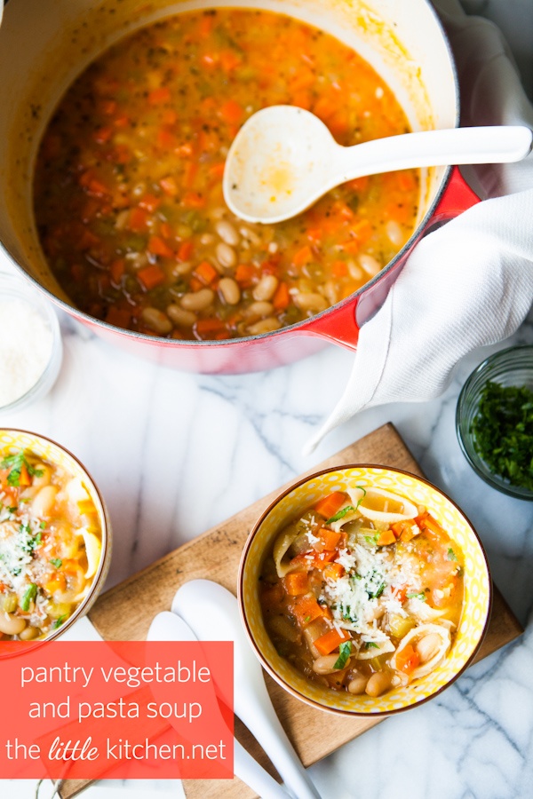 Pantry Vegetable and Pasta Soup