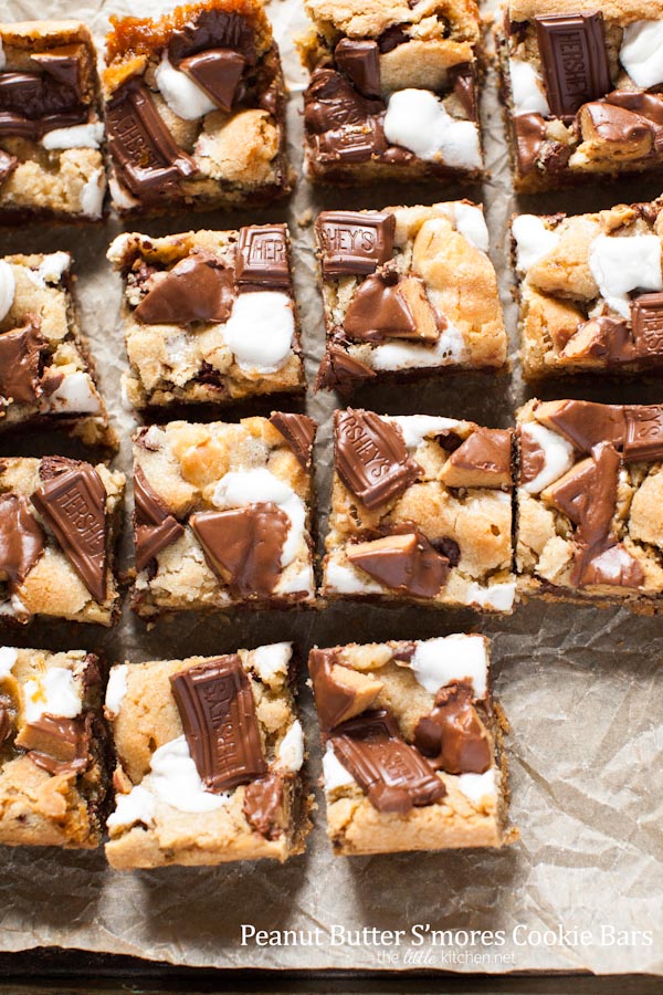 Peanut Butter S'mores Cookie Bars from thelittlekitchen.net Peanut Butter S'mores Cookie Bars from thelittlekitchen.net