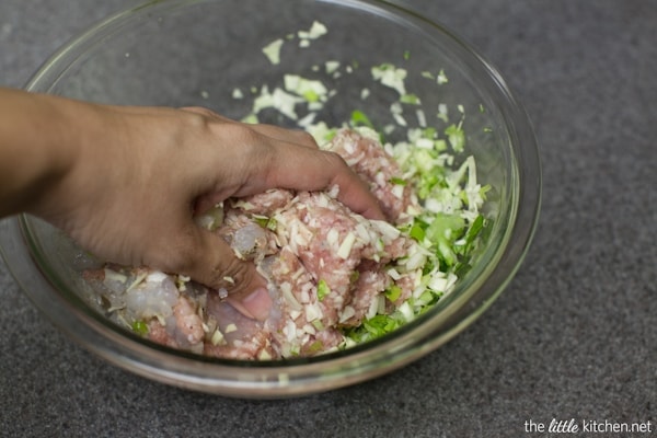 Pork and Shrimp Wonton Soup with Broccoli and Escarole from thelittlekitchen.net Pork and Shrimp Wonton Soup with Broccoli and Escarole from thelittlekitchen.net