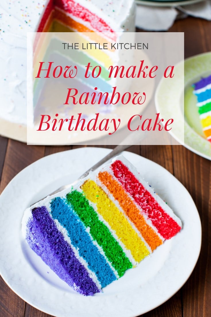 Rainbow Birthday Cake from thelittlekitchen.net Rainbow Birthday Cake from thelittlekitchen.net