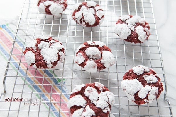 Red Velvet Cream Cheese Crinkle Cookies from thelittlekitchen.net Red Velvet Cream Cheese Crinkle Cookies from thelittlekitchen.net