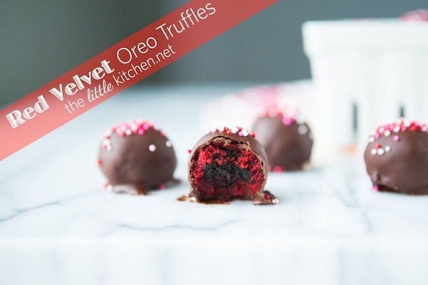 Red Velvet Oreo Truffles from The Little Kitchen Red Velvet Oreo Truffles