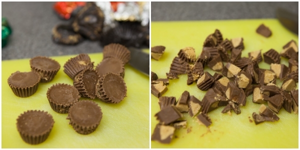 Reese's Peanut Butter Cup Bread Pudding