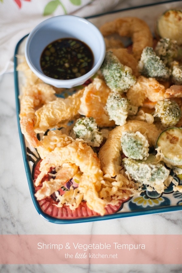 Shrimp & Vegetable Tempura from The Little Kitchen Shrimp & Vegetable Tempura