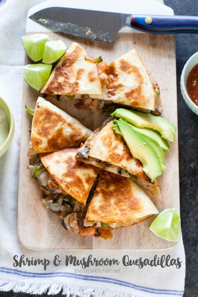 Shrimp Quesadillas from thelittlekitchen.net Shrimp Quesadillas from thelittlekitchen.net