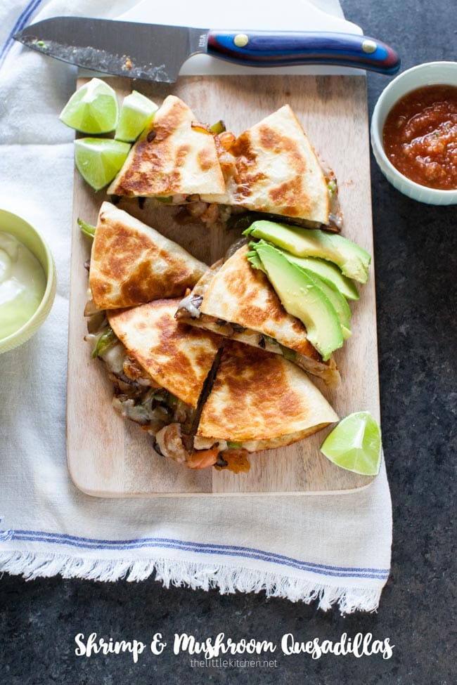 Shrimp Quesadillas from thelittlekitchen.net Shrimp Quesadillas from thelittlekitchen.net