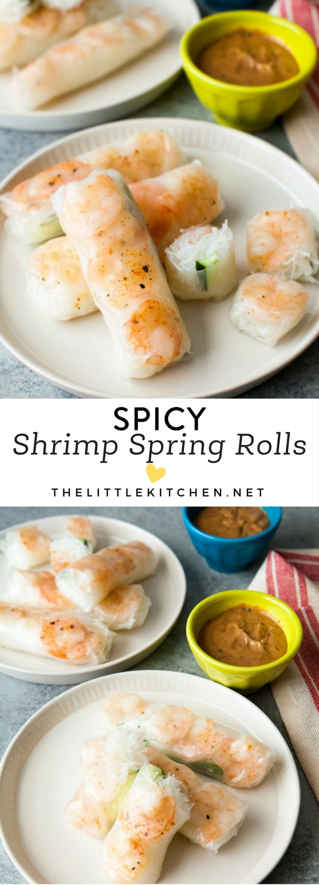 Spicy Shrimp Spring Rolls from thelittlekitchen.net Spicy Shrimp Spring Rolls from thelittlekitchen.net