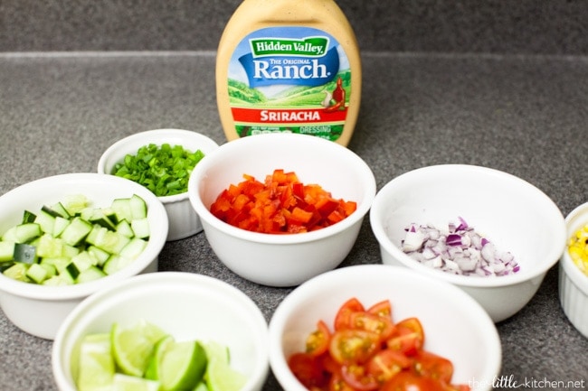 Sriracha Ranch Pasta Salad from thelittlekitchen.net Sriracha Ranch Pasta Salad from thelittlekitchen.net