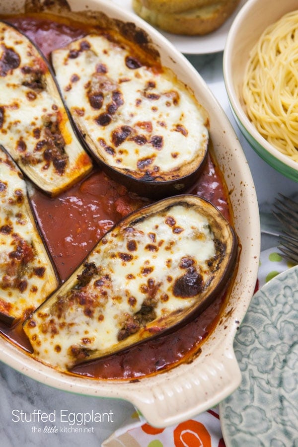 Stuffed Eggplant Recipe from thelittlekitchen.net Stuffed Eggplant Recipe from thelittlekitchen.net