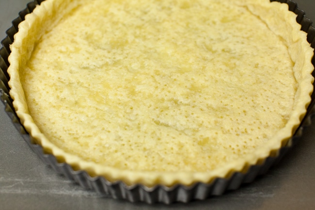 Baked Sugar Pie Crust in tart pan Baked Sugar Pie Crust in tart pan