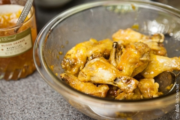 Sweet and Spicy Four Ingredient Chicken Wings from thelittlekitchen.net Sweet and Spicy Four Ingredient Chicken Wings from thelittlekitchen.net