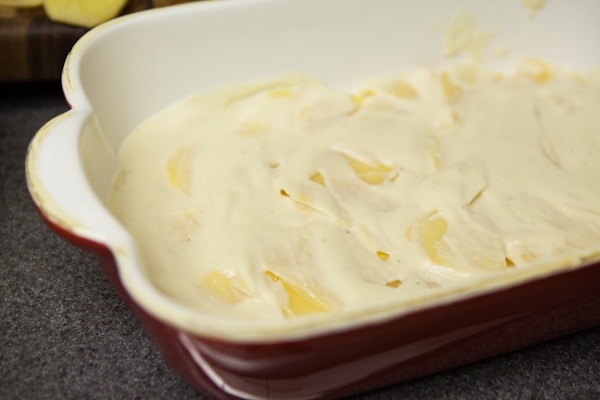 Three Cheese Scalloped Potatoes