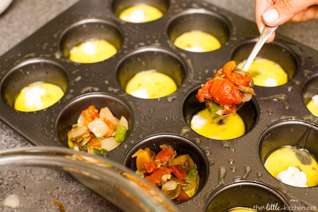 Tomato and Cheese Omelette Muffins from thelittlekitchen.net Tomato and Cheese Omelette Muffins from thelittlekitchen.net