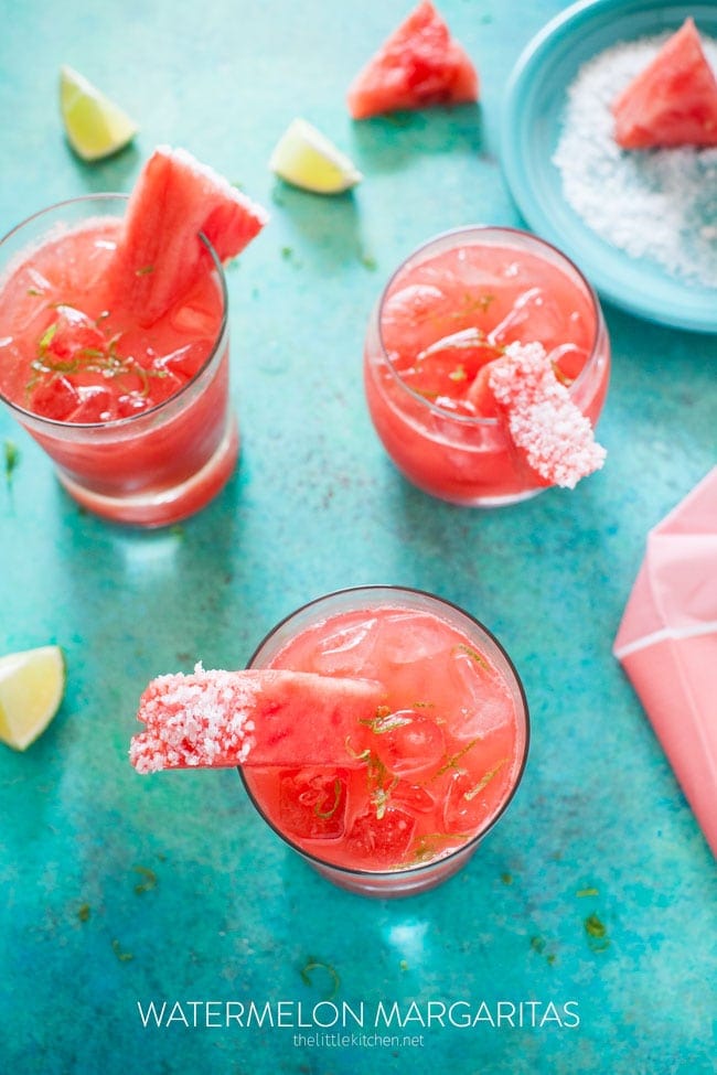 Watermelon Margaritas from thelittlekitchen.net Watermelon Margaritas from thelittlekitchen.net